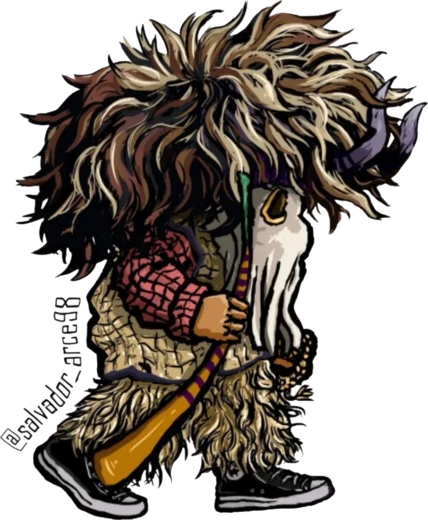 Ilustración de un Xita, el personaje enmascarado del carnaval de Temascalcingo, que da nombre al proyecto.